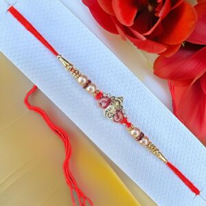 Designer Ganesha Rakhi Bracelet for Brother