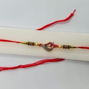 Om Morpankh Designer Rakhi Bracelet for Brother
