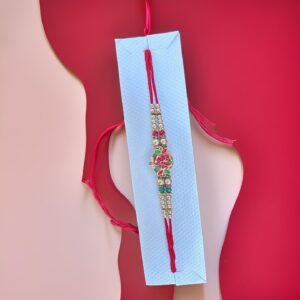 Multicolor Ganesha Rakhi Bracelet for Brother