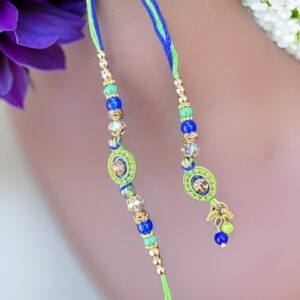 Colourful Rakhi Set for Bhai-Bhabhi | Couple Rakhi