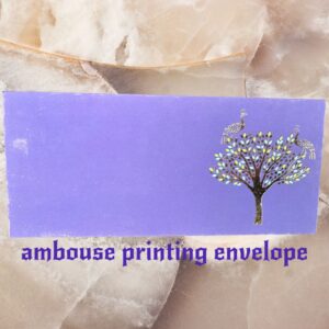Tree with Two Peacock Design Envelope