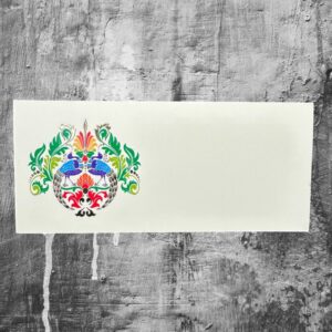 Two Peacock Traditional Design Envelope