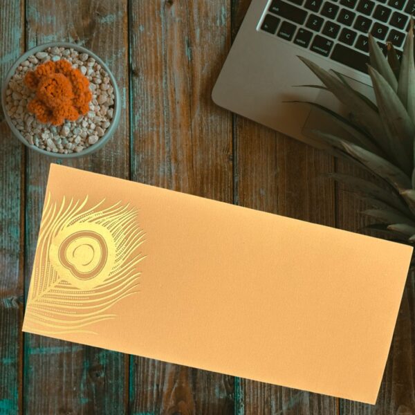 Golden Mor Pankh Envelope