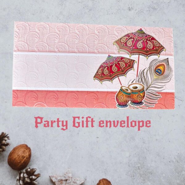 3D indian traditional small drum and umbrella Envelope - Image 3