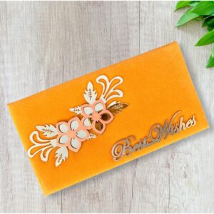 Paisley Flower Bunch Velvet Envelope