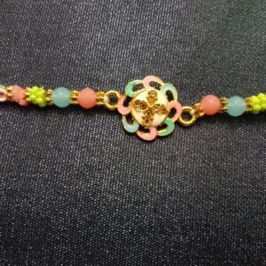 Designer Multicolour Bracelet Rakhi | Traditional Raksha Bandhan for Brother