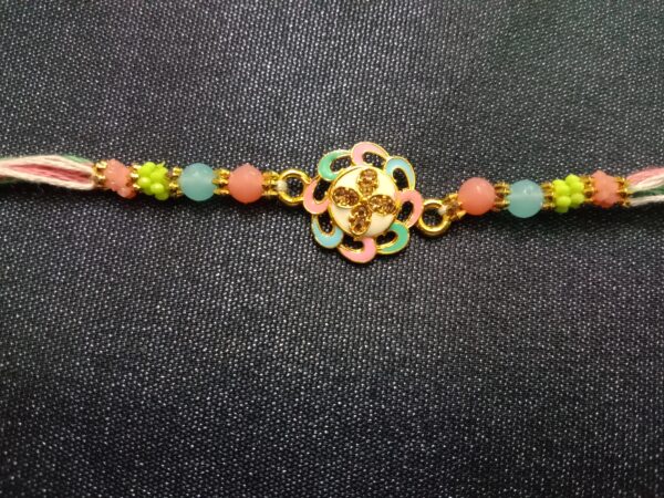 Designer Multicolour Bracelet Rakhi | Traditional Raksha Bandhan for Brother