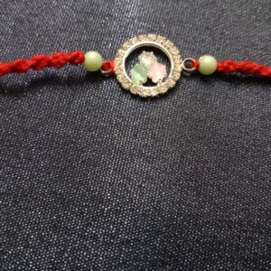 Round Multi-Stone Rakhi Bracelet – Raksha Bandhan Gift for Brother-Bhaiya