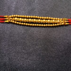 All Over Golden Moti Rakhi Bracelet – Traditional Raksha Bandhan for Brother